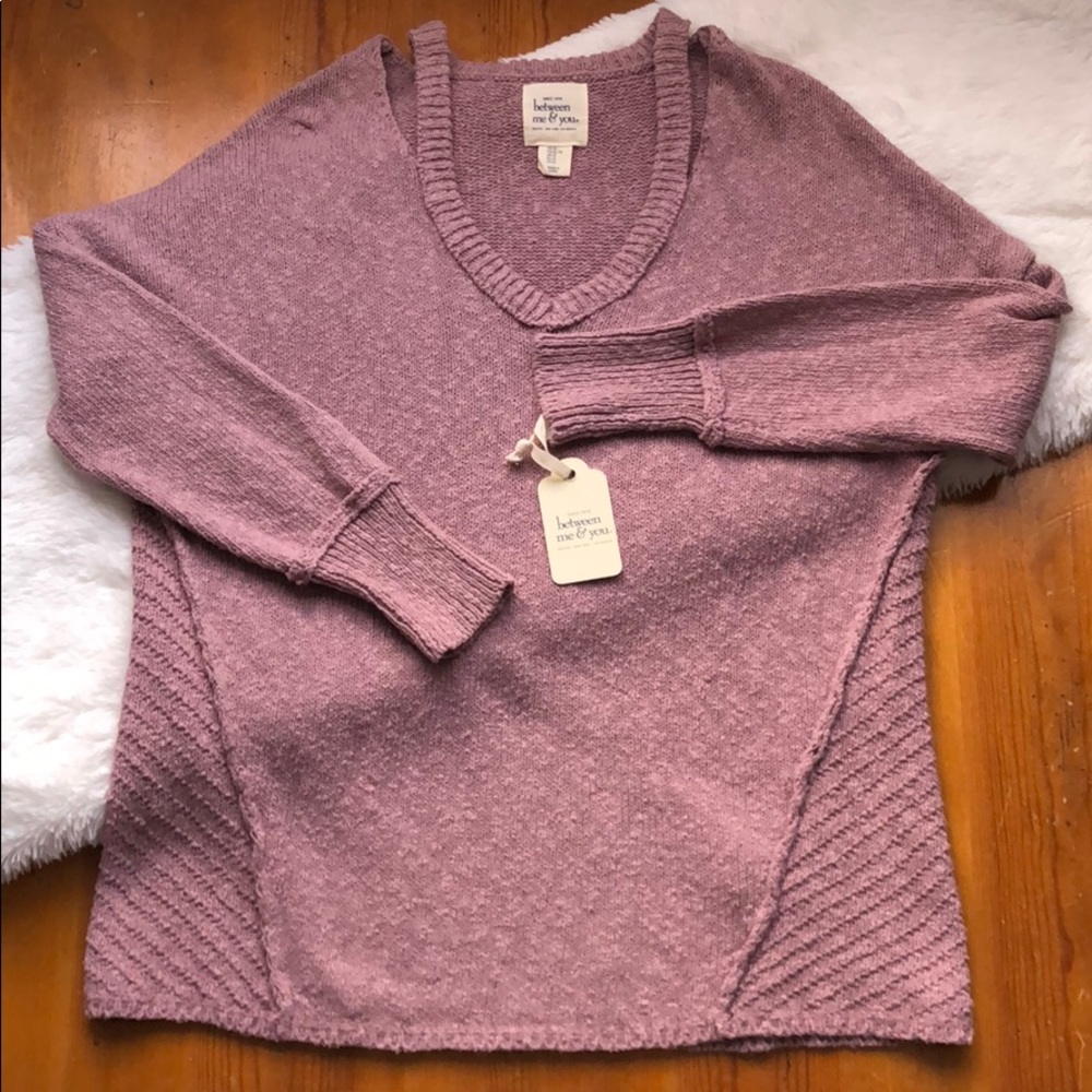 Cold Shoulder Woven Sweater